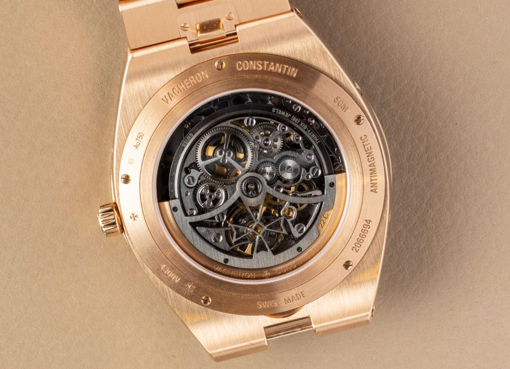 Vacheron Constantin Overseas Perpetual Calendar Ultra-Thin Skeleton In Oro Rosa 18 Carati Replica