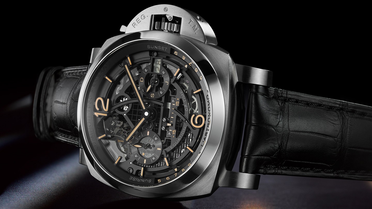 Panerai L'Astronomo Luminor 1950 Tourbillon Moon Phases Equation Of Time GMT Replica